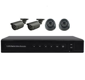 4 corredo di P2P AHD DVR di Manica, corredo di HD 720P 4CH AHD, sistema di sicurezza della macchina fotografica del CCTV di AHD