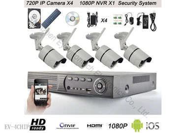 720P 4CH si dirigono la macchina fotografica del CCTV, videoregistratore 500G della rete di sistema della videocamera di sicurezza del IP