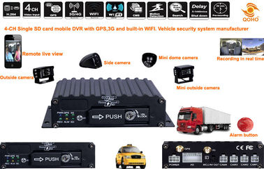 Il cellulare portatile DVR, 4 dell'automobile di deviazione standard incanala il registratore senza fili di sicurezza di 3g DVR