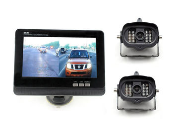 2 macchina fotografica di sostegno impermeabile dell'automobile senza fili del furgone/rimorchio della macchina fotografica dei canali 2 con il monitor a 7 pollici