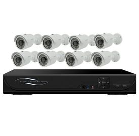 corredo di 8CH DVR, videocamere di sicurezza del CCTV della pallottola di IR del metallo 8CH DVR + 8PCS